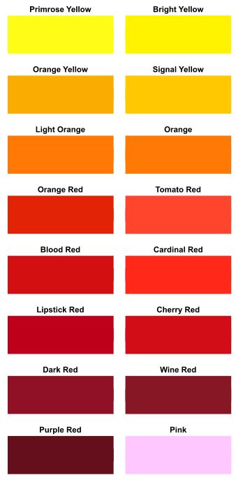Vinyl Colour Chart | Signkiosk.com